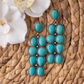 Boujee Blossom Turquoise Bomb Earring