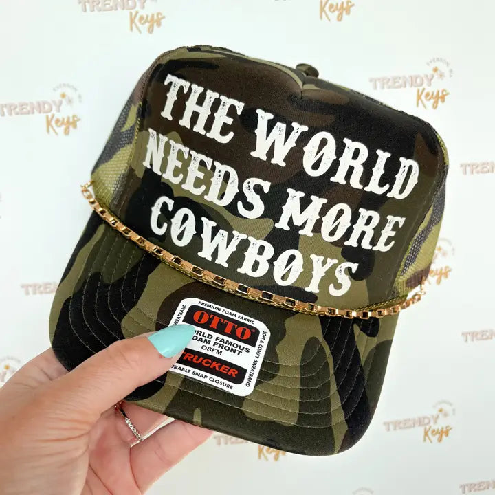 "The World Needs More Cowboys" Trucker Hat