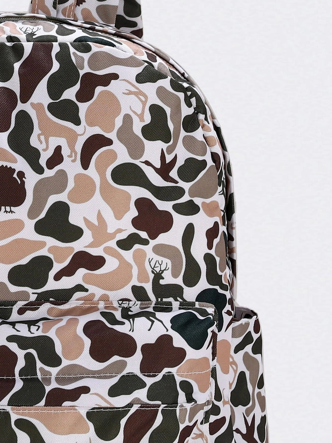 Deer Hunting Canvas Backpack