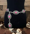 Pretty In Pink Concho Belt