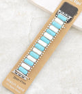Turquoise Row Stone Watch Band