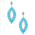 Turquoise Teardrop Statement Earring