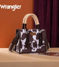 Wrangler Cow Print Rope Tote Bag