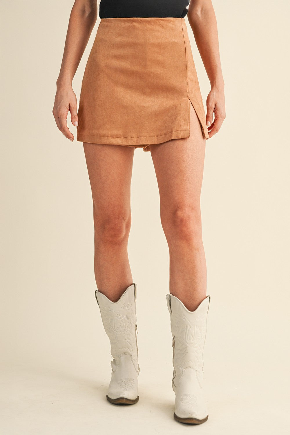Saddle Up Suede Skort