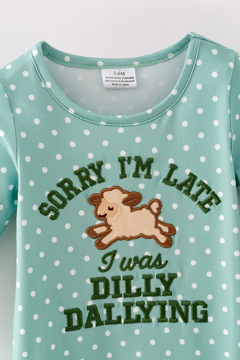 Dilly Dally Darlin' Baby Romper