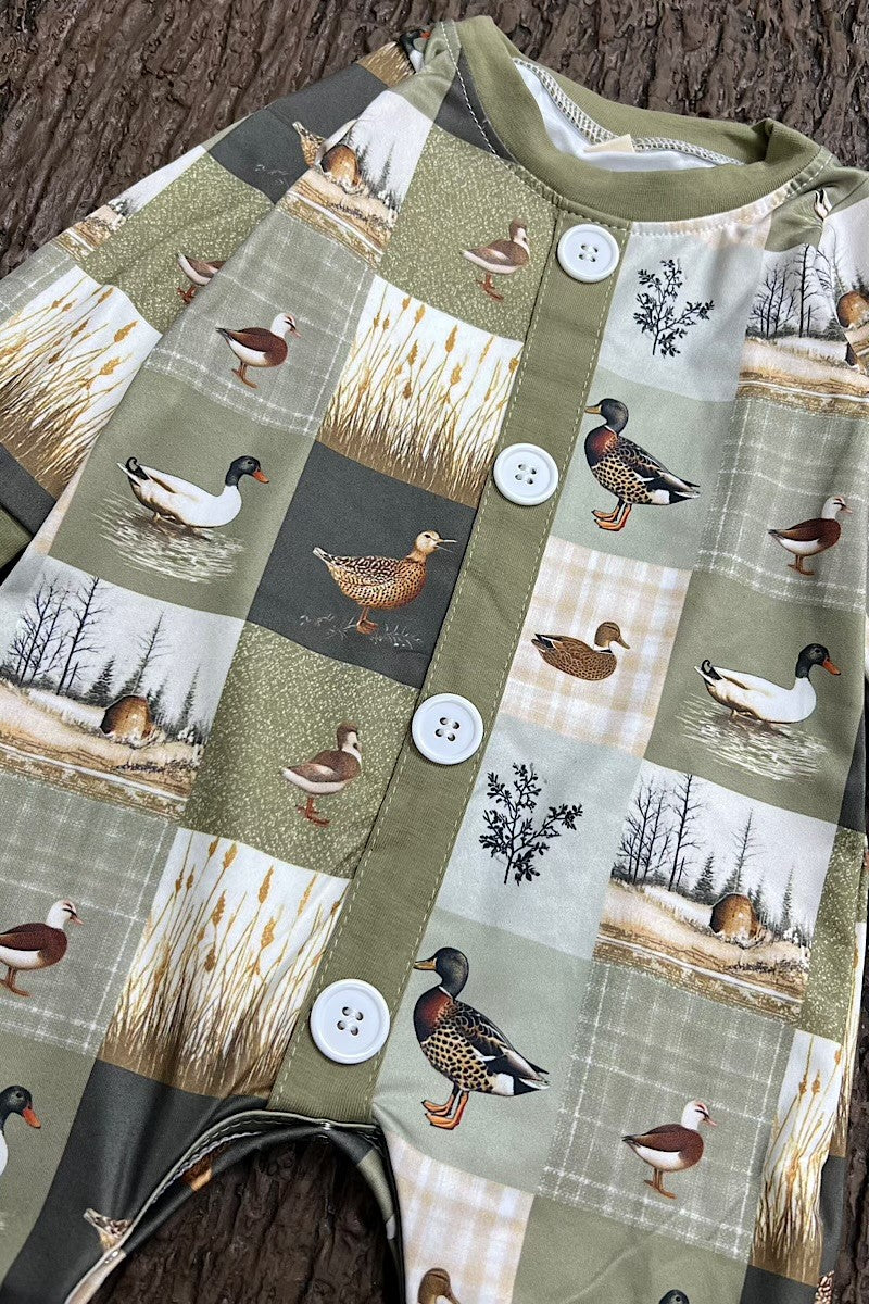 Patchwork Duckling Baby Romper