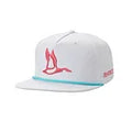 Roost White w/ Pink Duck Canvas Rope Hat
