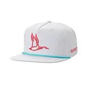 Roost White w/ Pink Duck Canvas Rope Hat