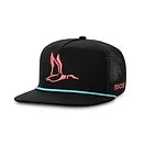 Roost Black w/ Pink Duck Canvas Rope Hat