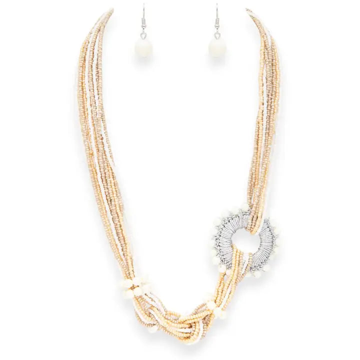 Desert Darling Bead Ring Necklace