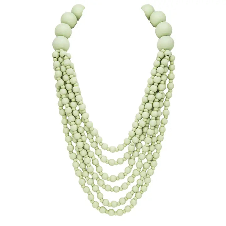 Sagebrush Layered Bead Necklace