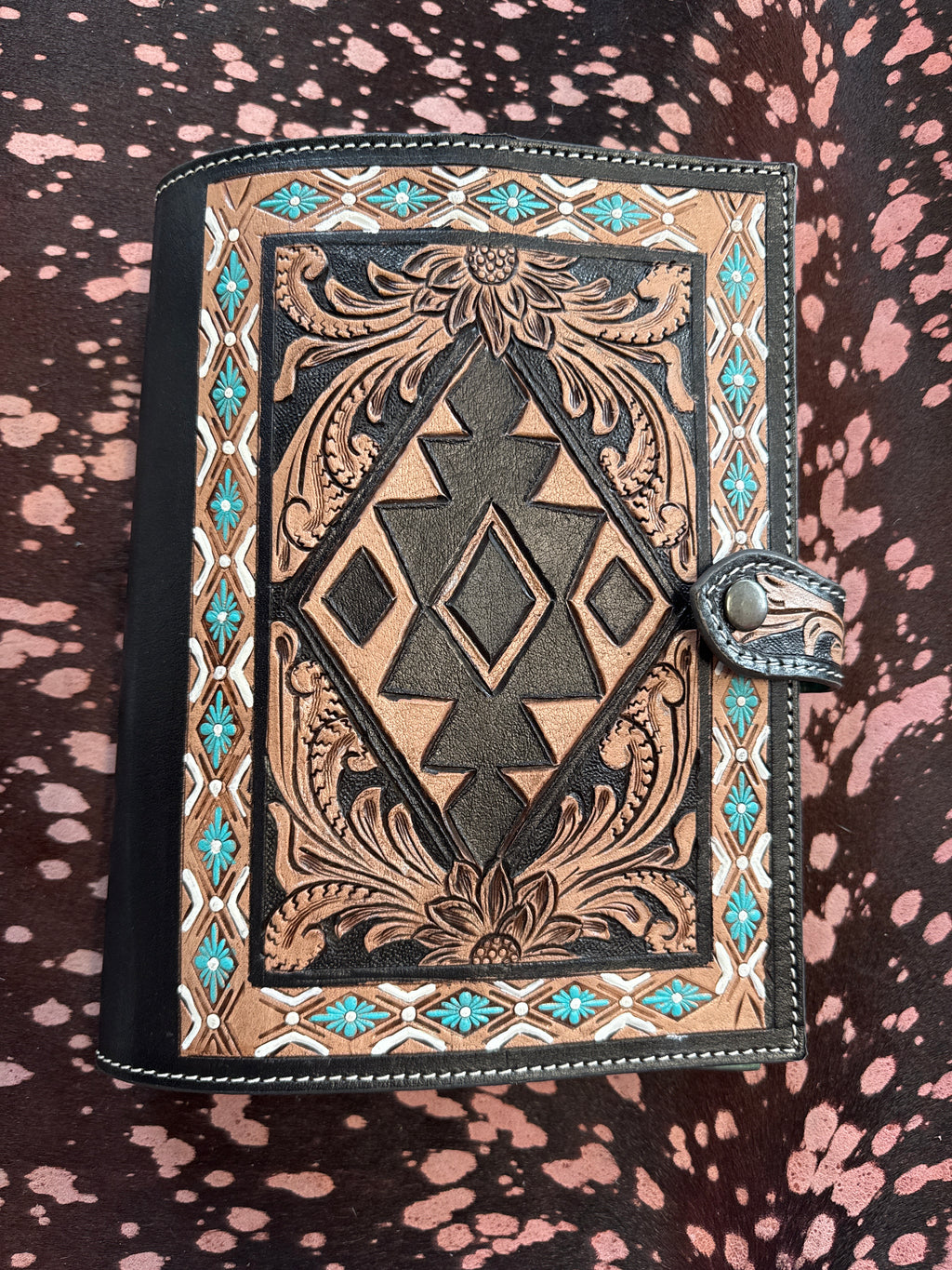 Handtooled Leather Bible Cover