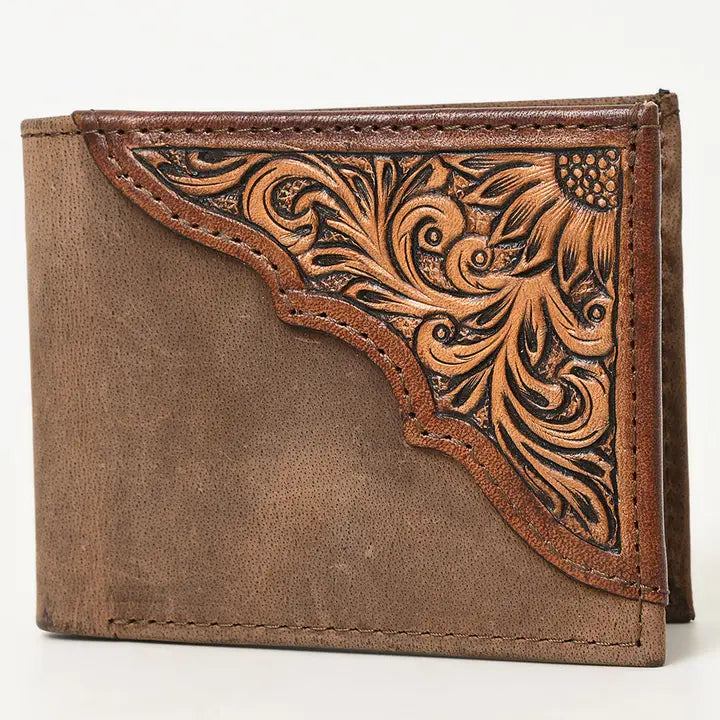 Canyon Creek Tooled Leather Bifold Wallet