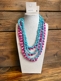 Abalone Chips Mix Beads Layer Necklace
