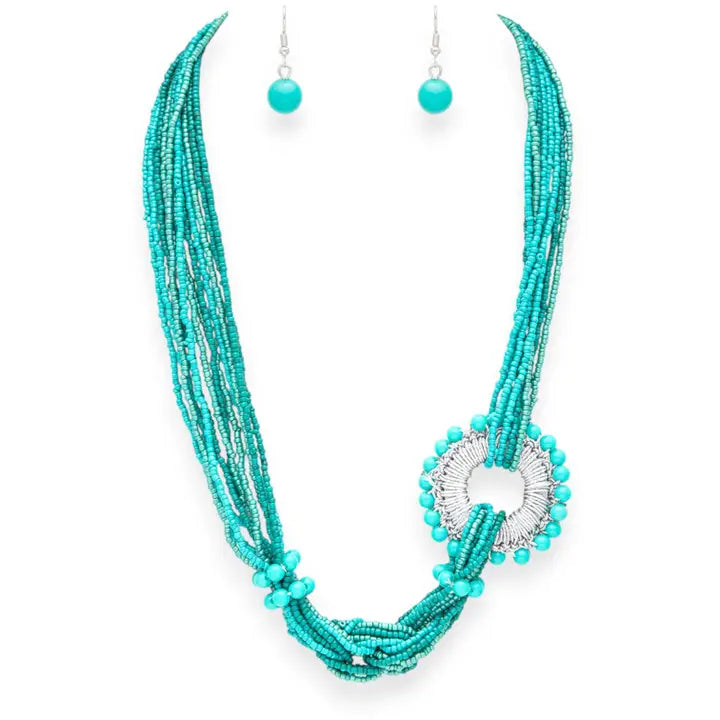 Desert Darling Bead Ring Necklace