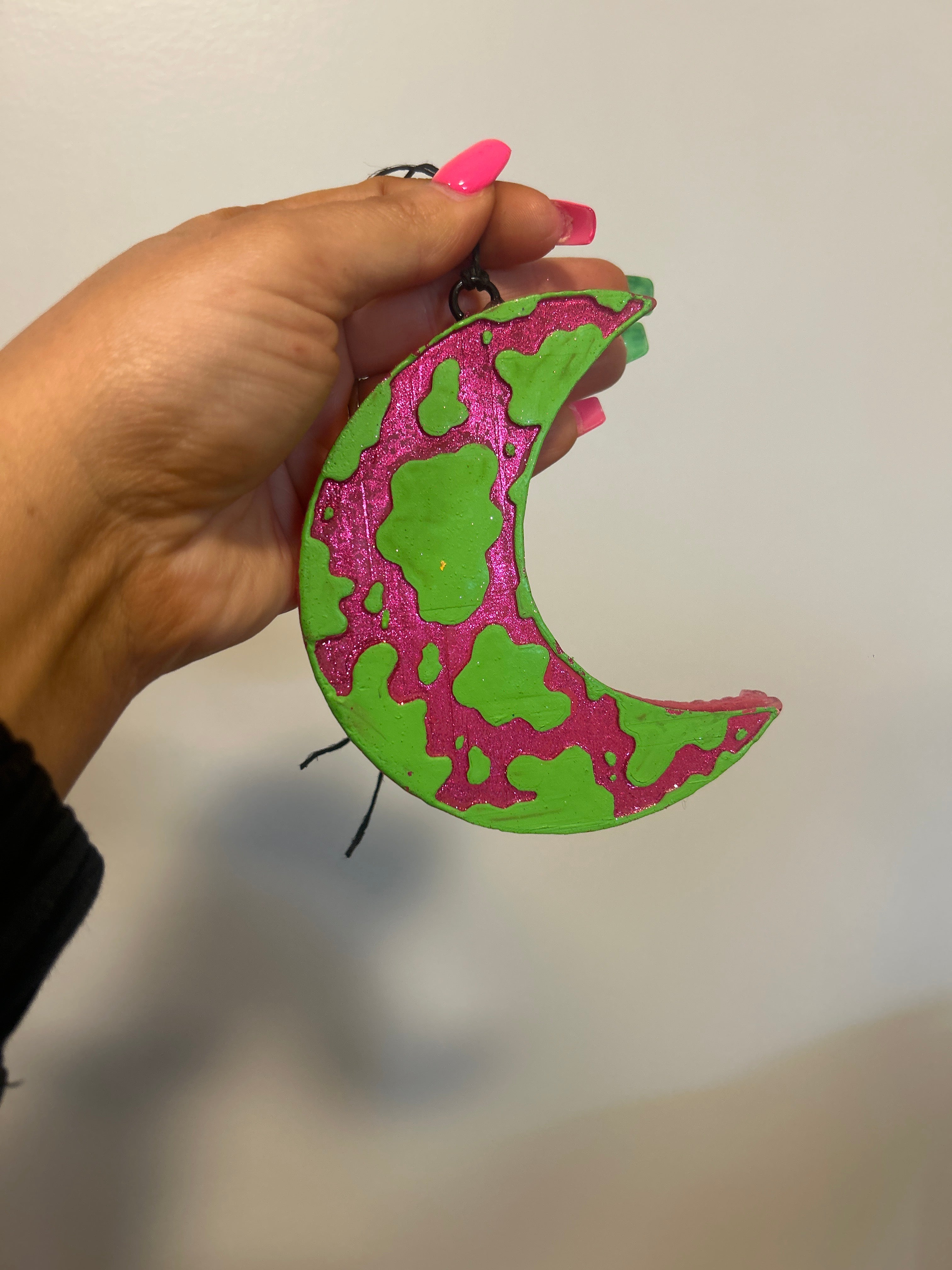 Green & Pink Moon Freshie