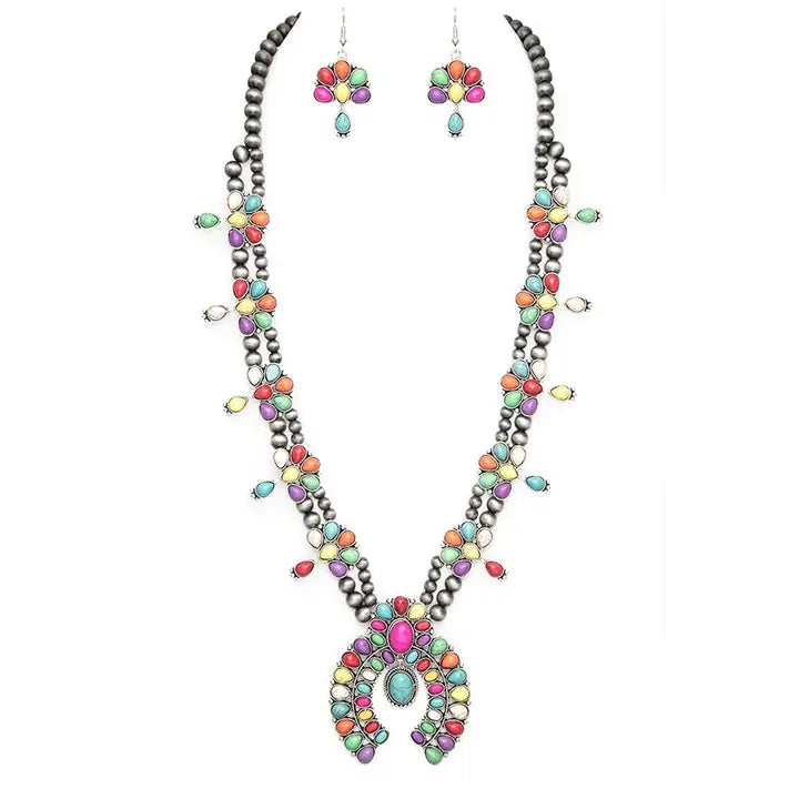 Confetti Cowgirl Squash Blossom Set