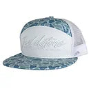 7 Panel Saltwater Camo Script Hat