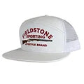 White 7 Panel Shotgun Logo Hat