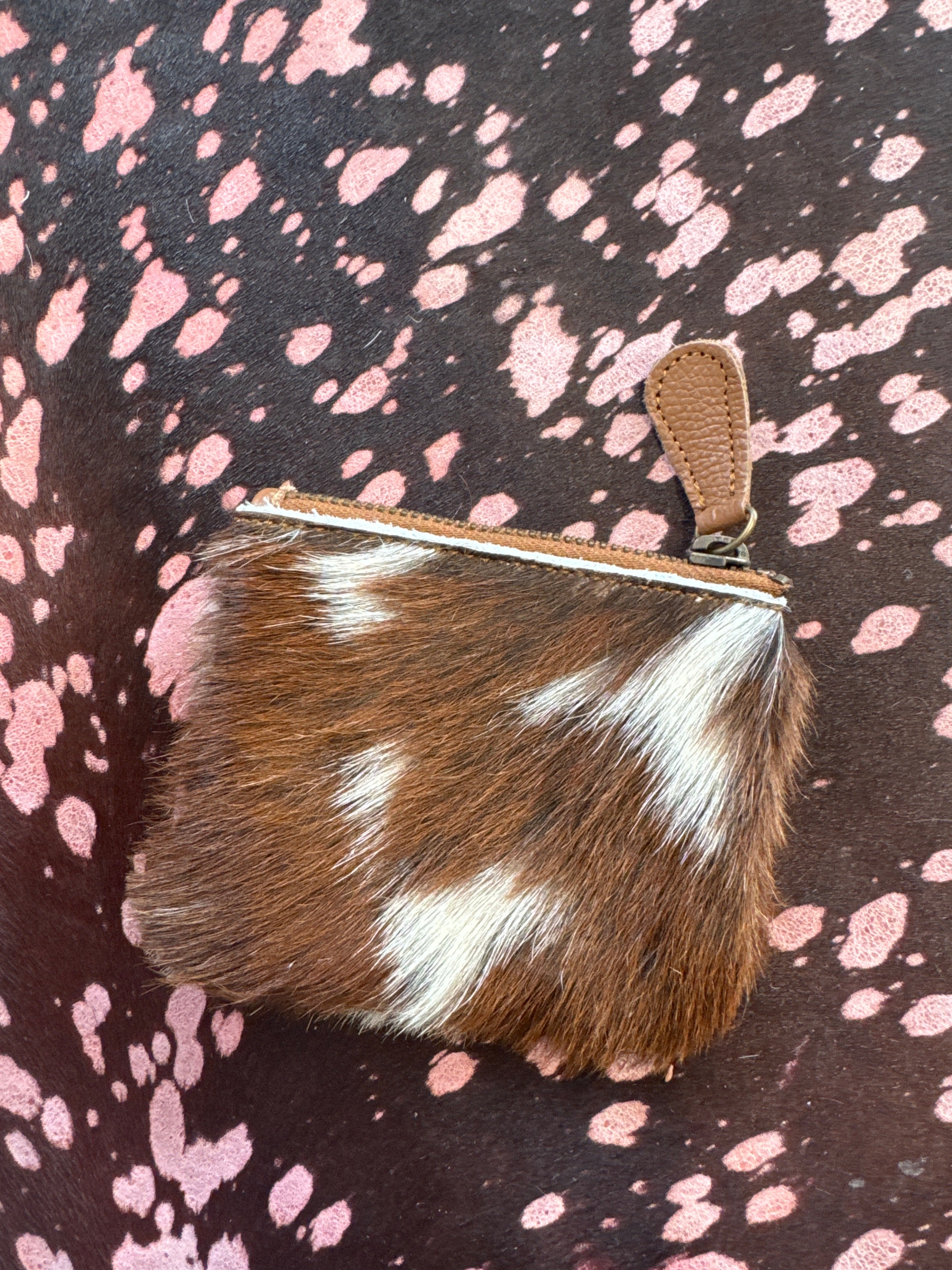 Cowhide Coin Pouch