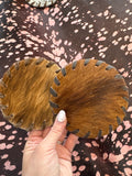 Cowhide Coaster Set