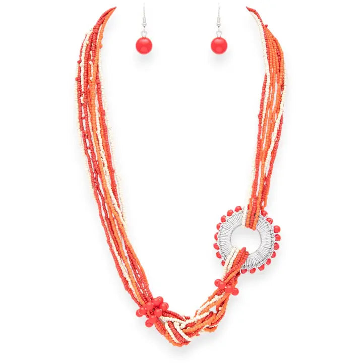 Desert Darling Bead Ring Necklace