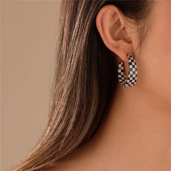 Fast Lane Checkered Hoops