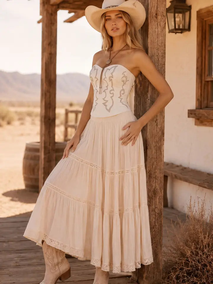 Boot Stitch Beauty Corset Top