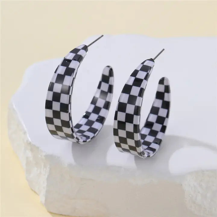 Fast Lane Checkered Hoops