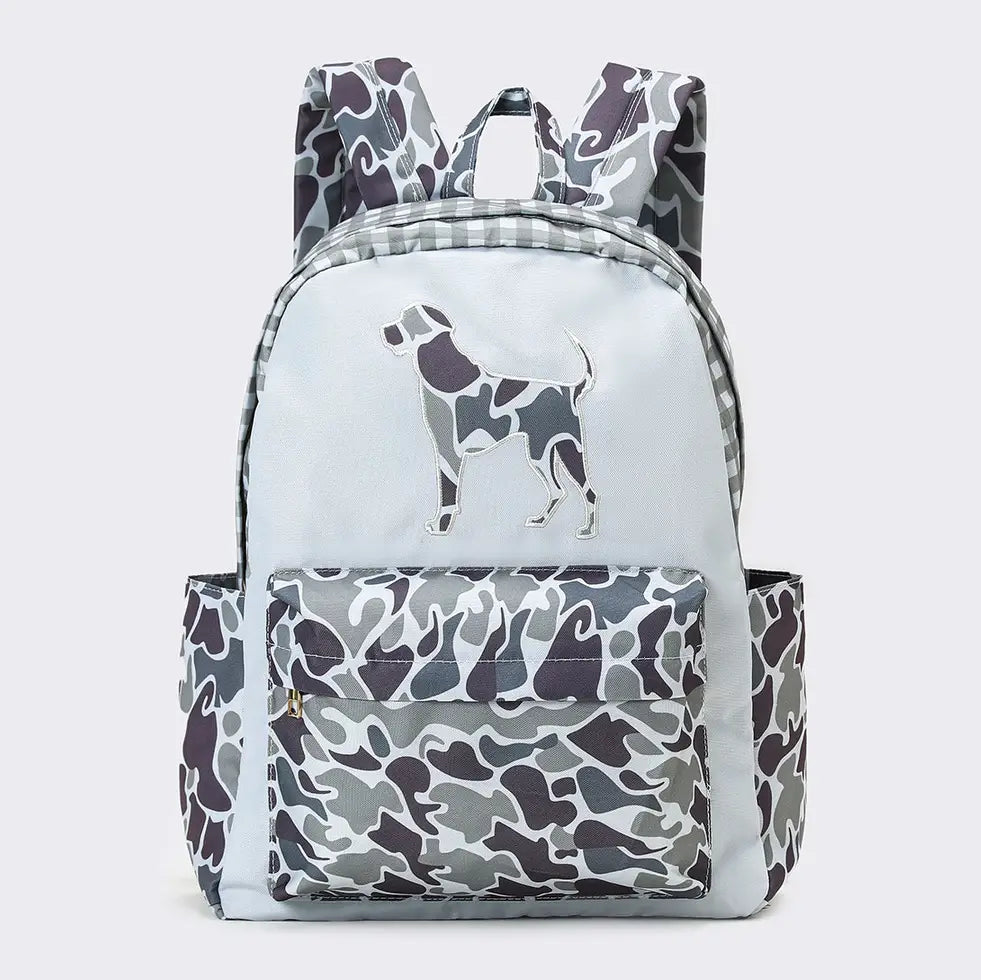 Hunting Dog Appliqué Kids Backpack