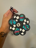 Checkered Flower Freshie