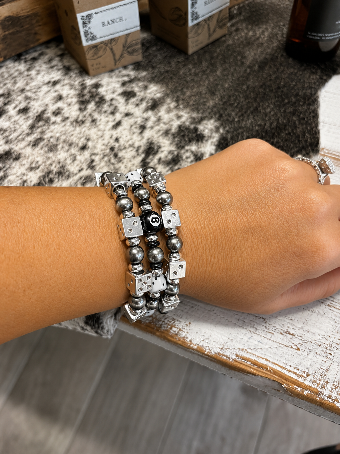 Western Dice Stackable Bracelet