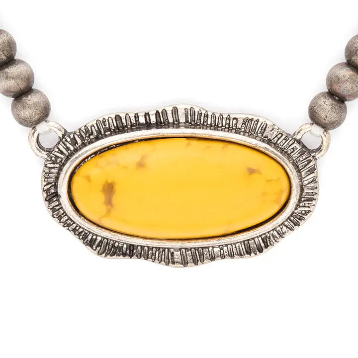 Desert Stone Oval Necklace