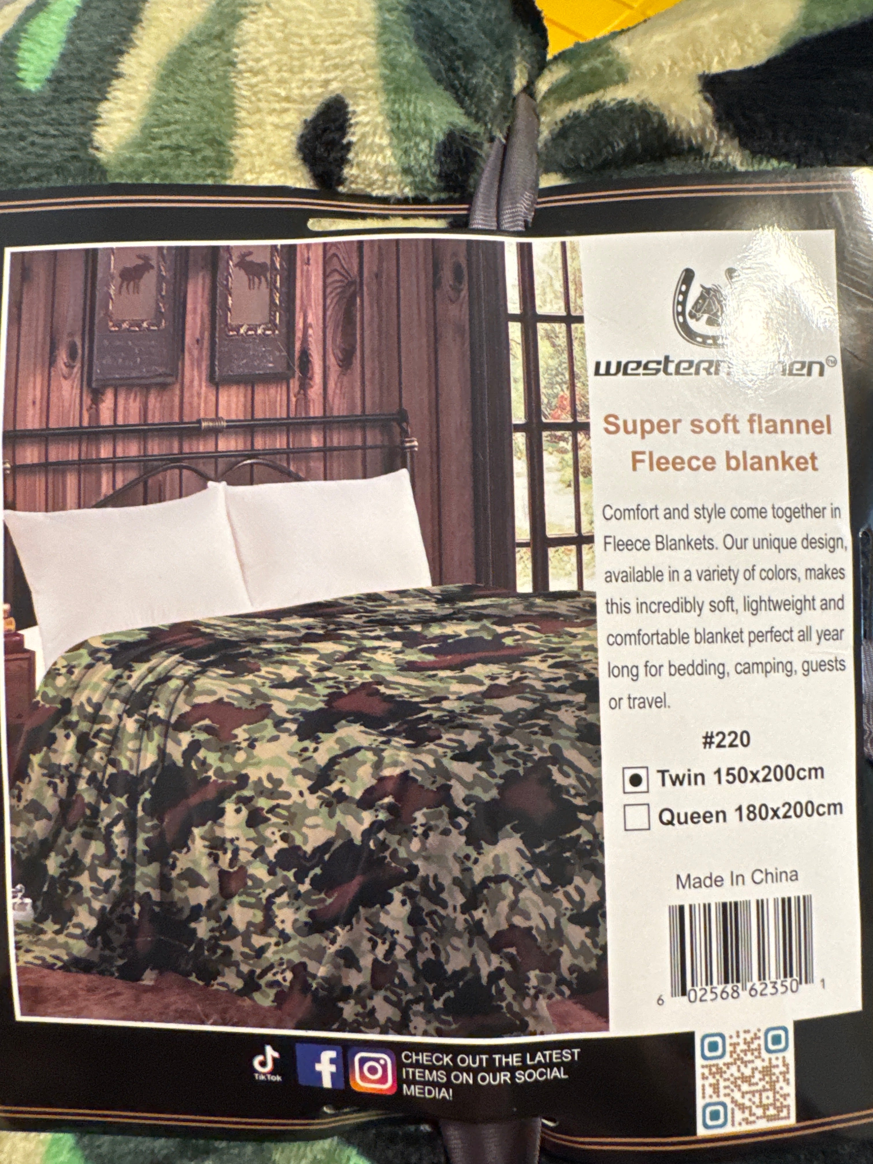 Camo Throw Blanket