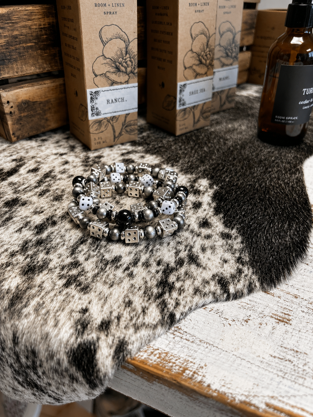 Western Dice Stackable Bracelet