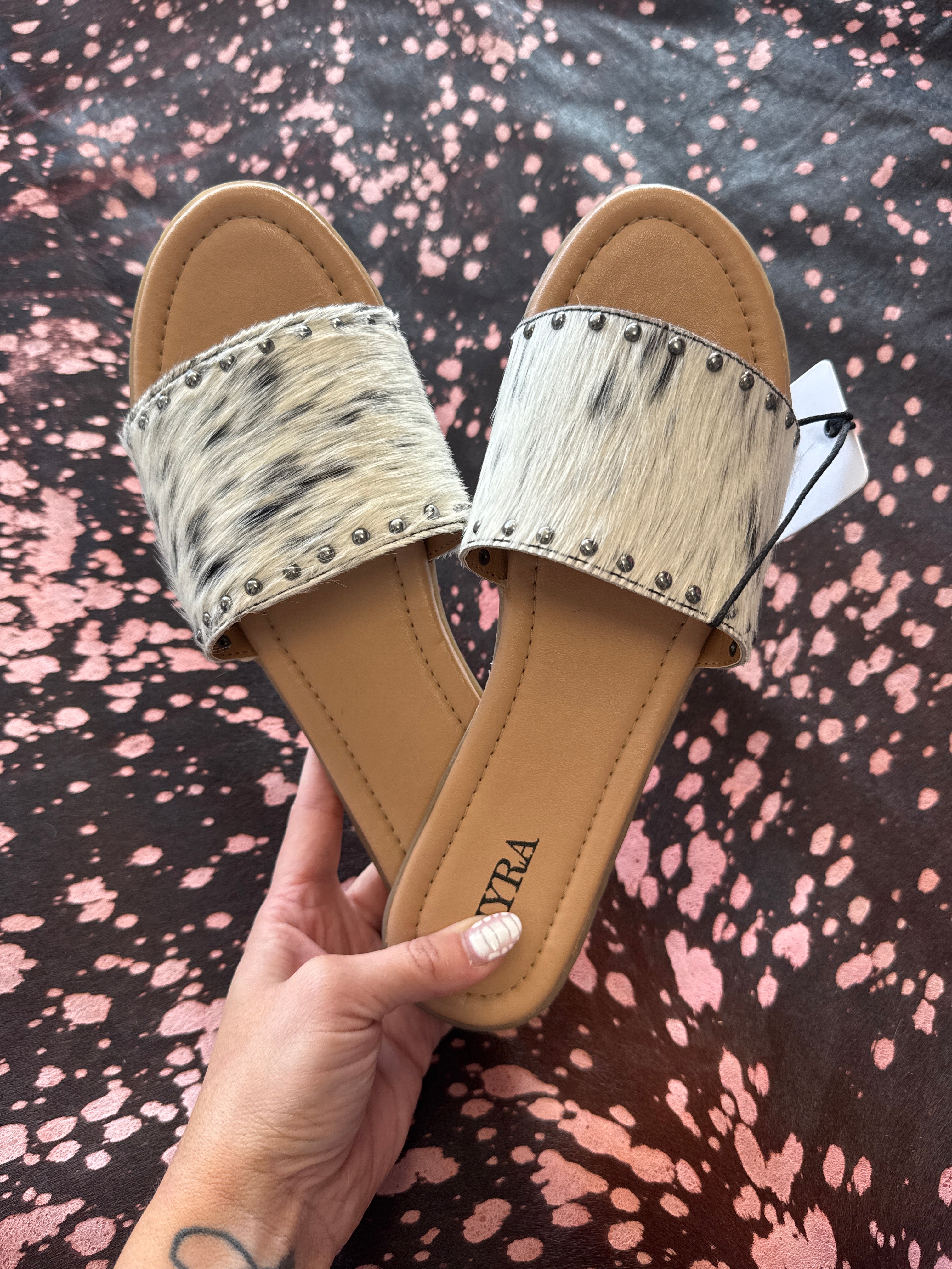 Myra Cowhide Sandals