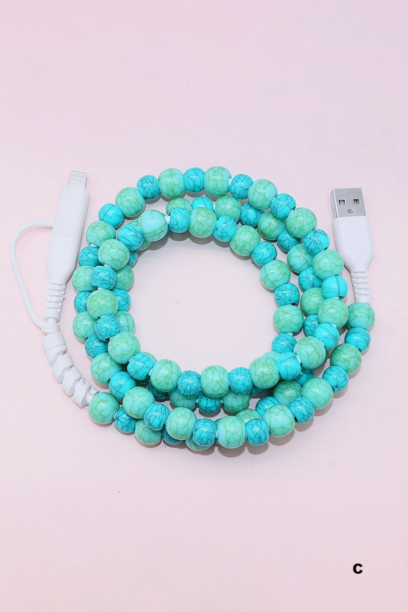 Beaded Charging Cables