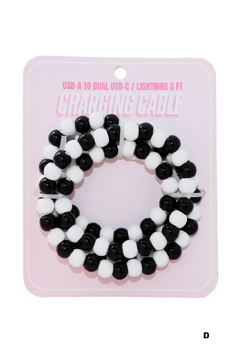Beaded Charging Cables