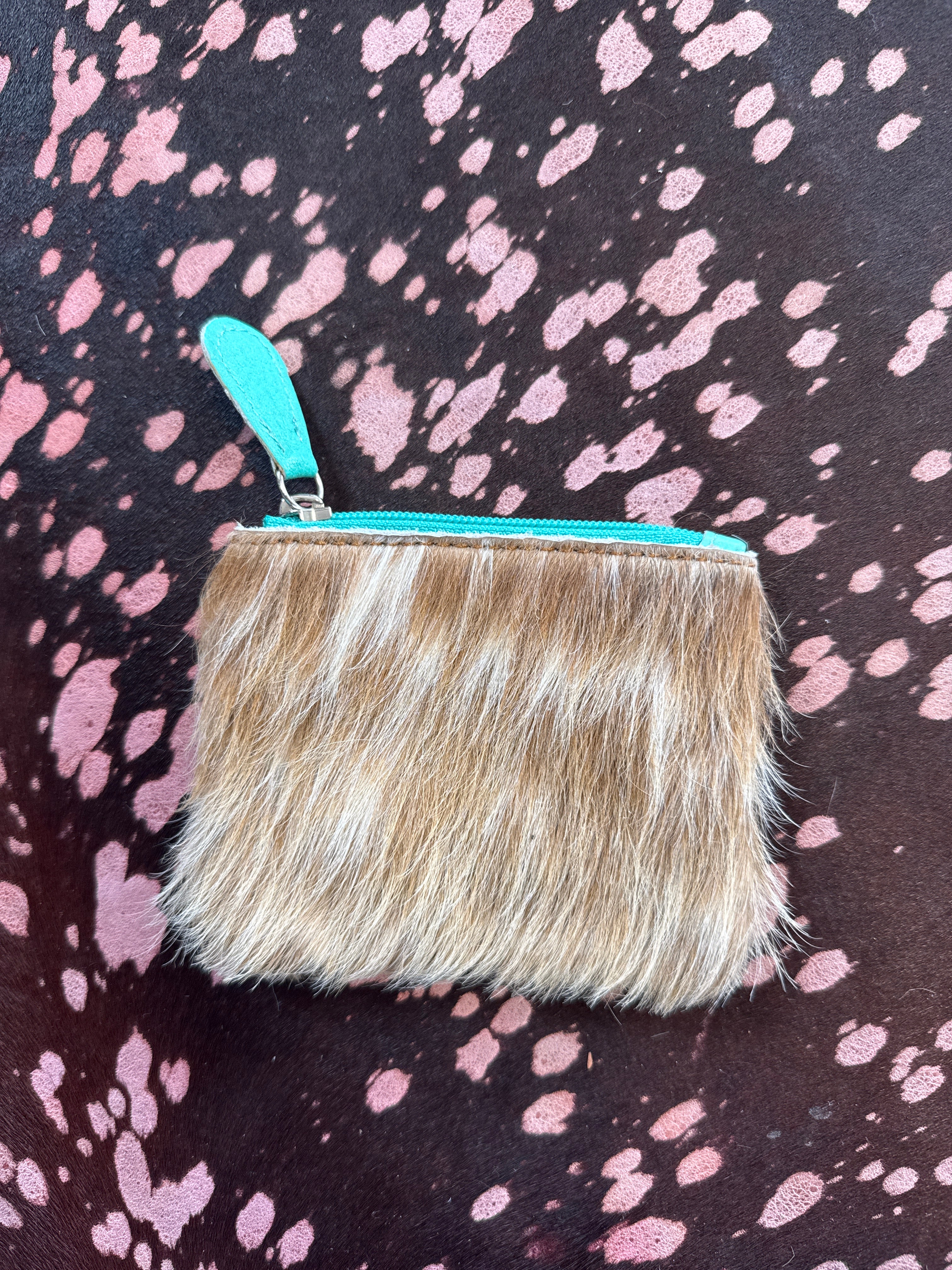 Cowhide Coin Pouch