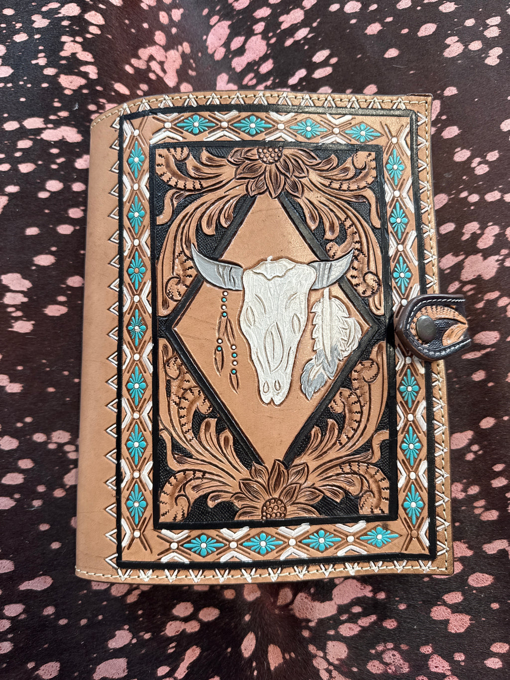 Handtooled Leather Bible Cover