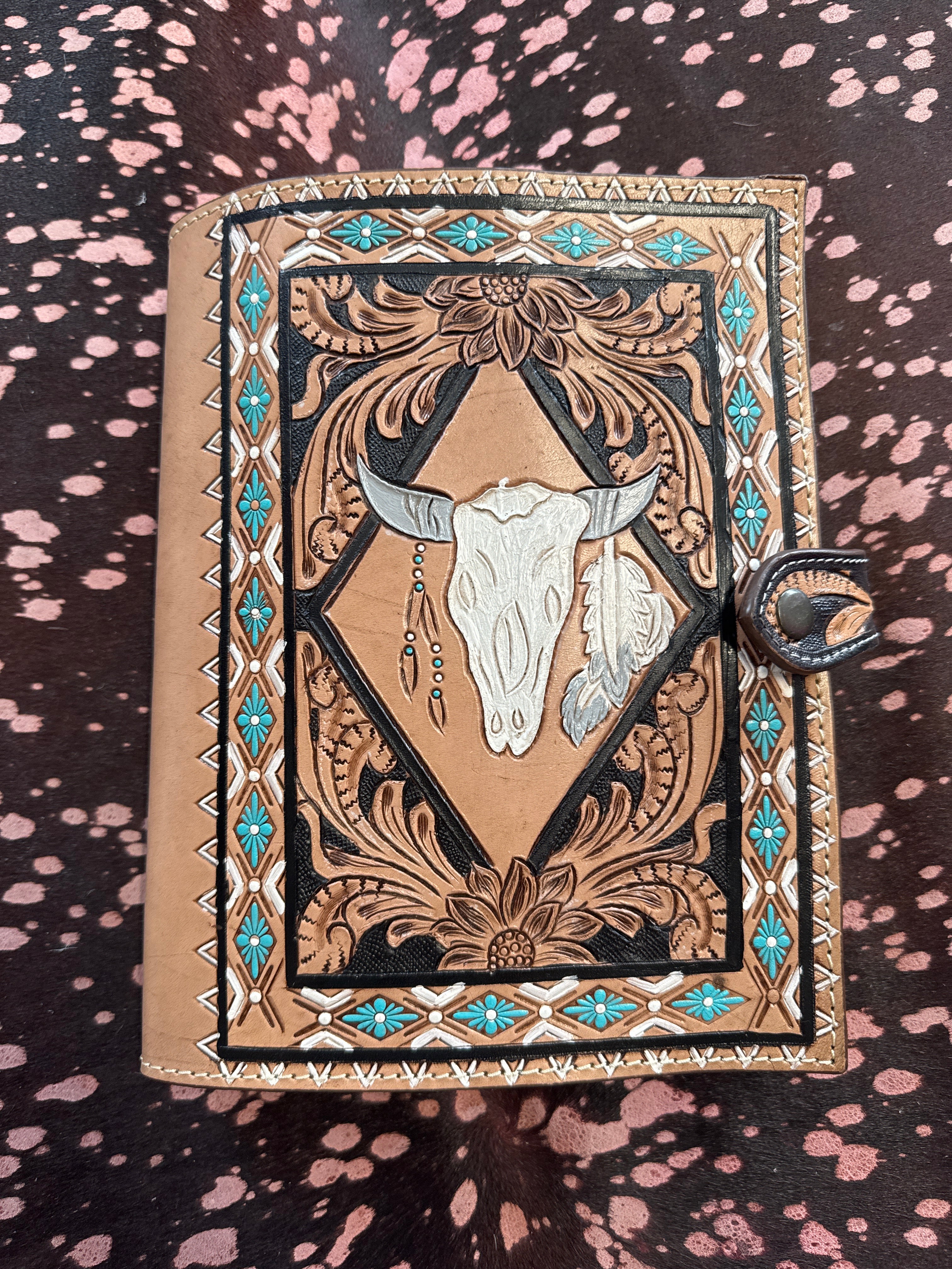 Handtooled Leather Bible Cover