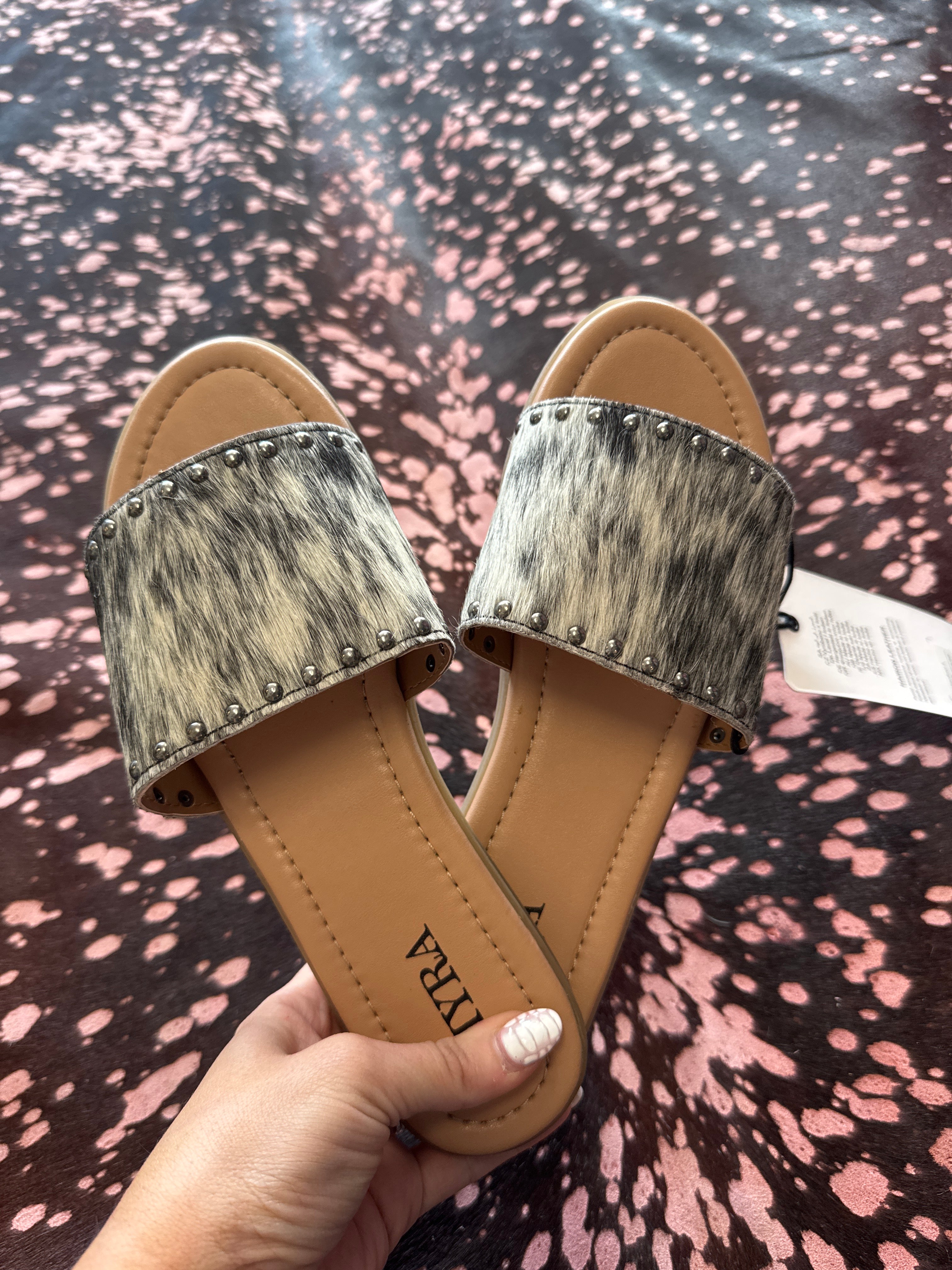 Myra Cowhide Sandals