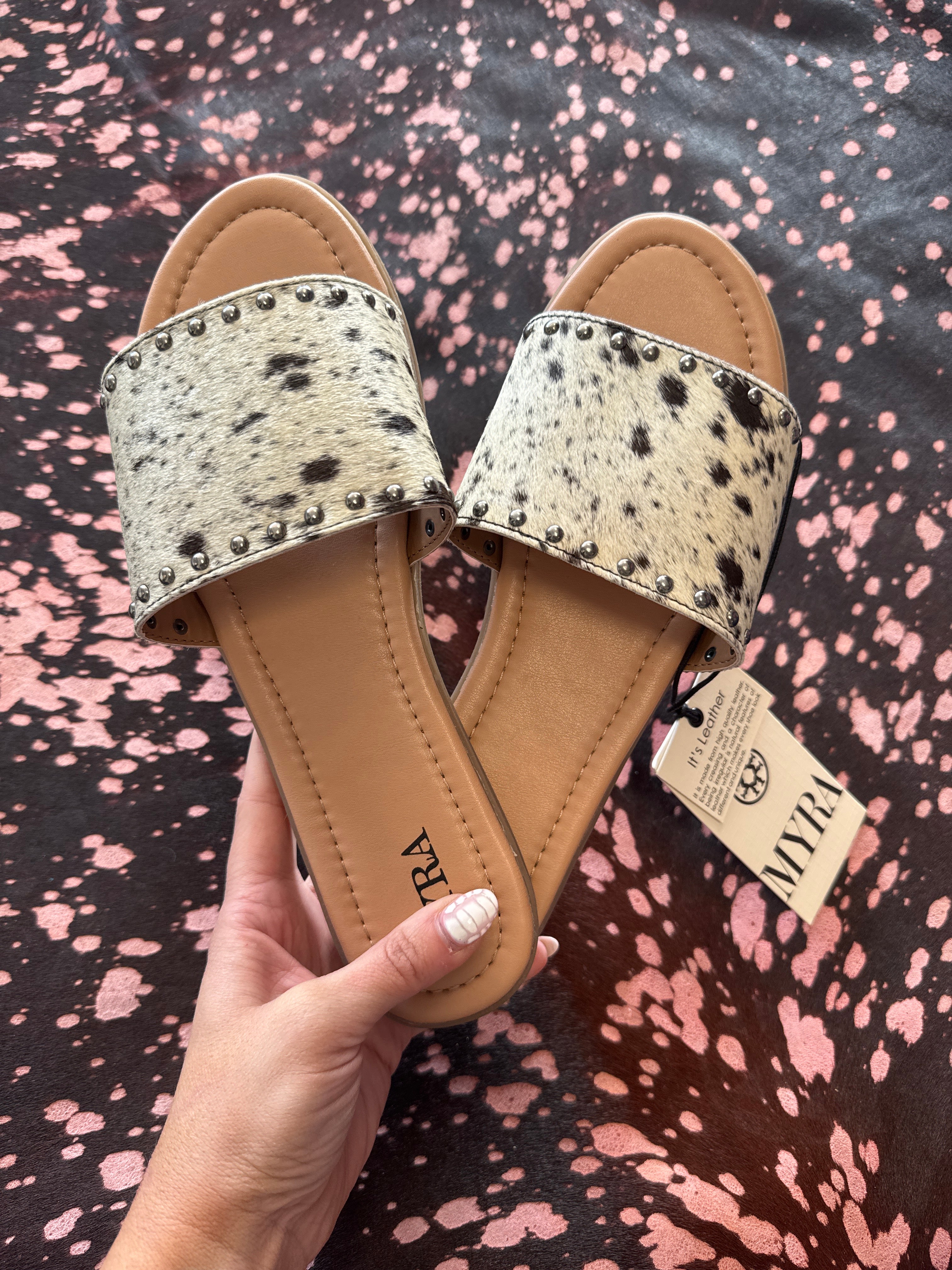 Myra Cowhide Sandals