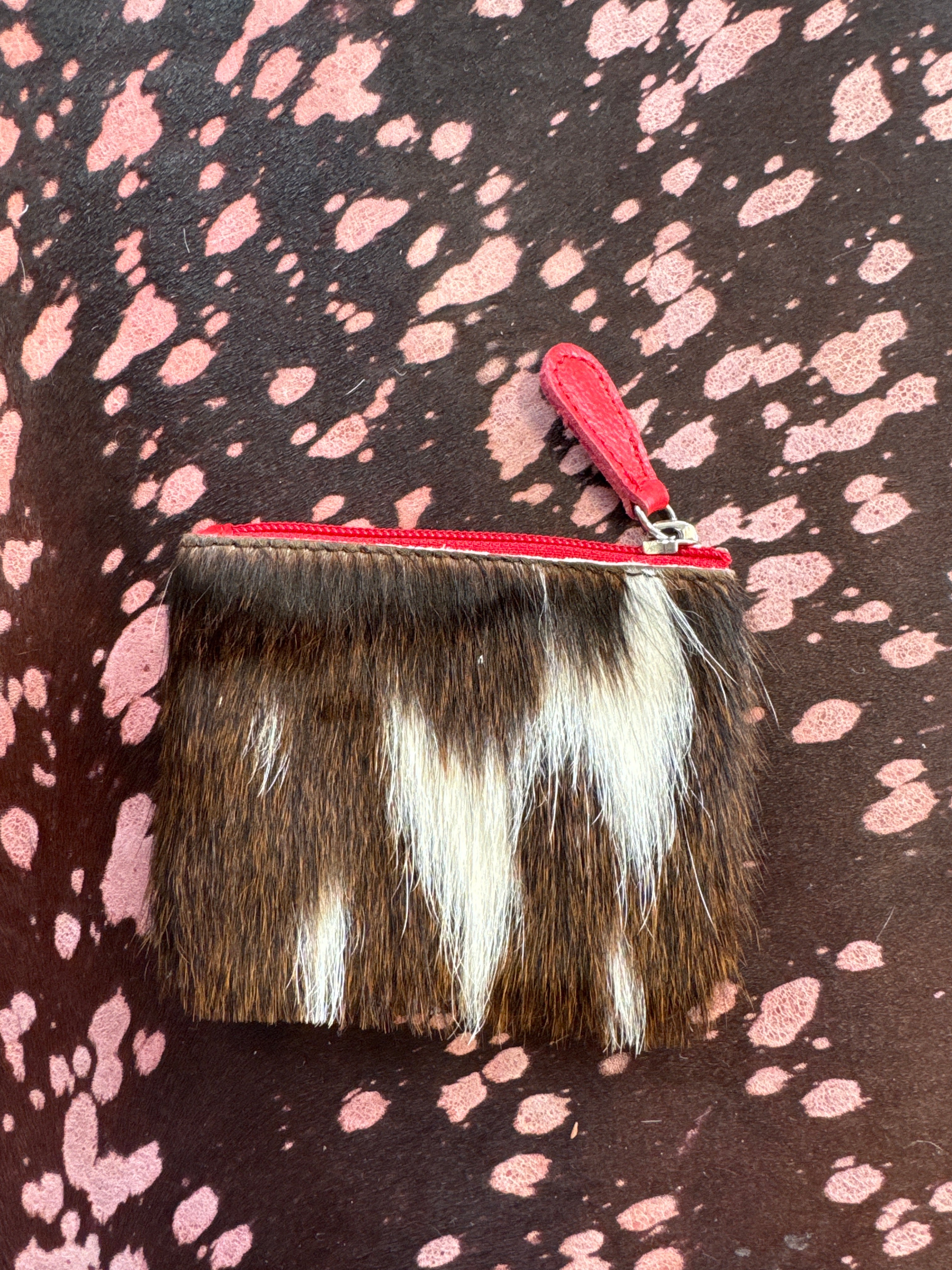 Cowhide Coin Pouch