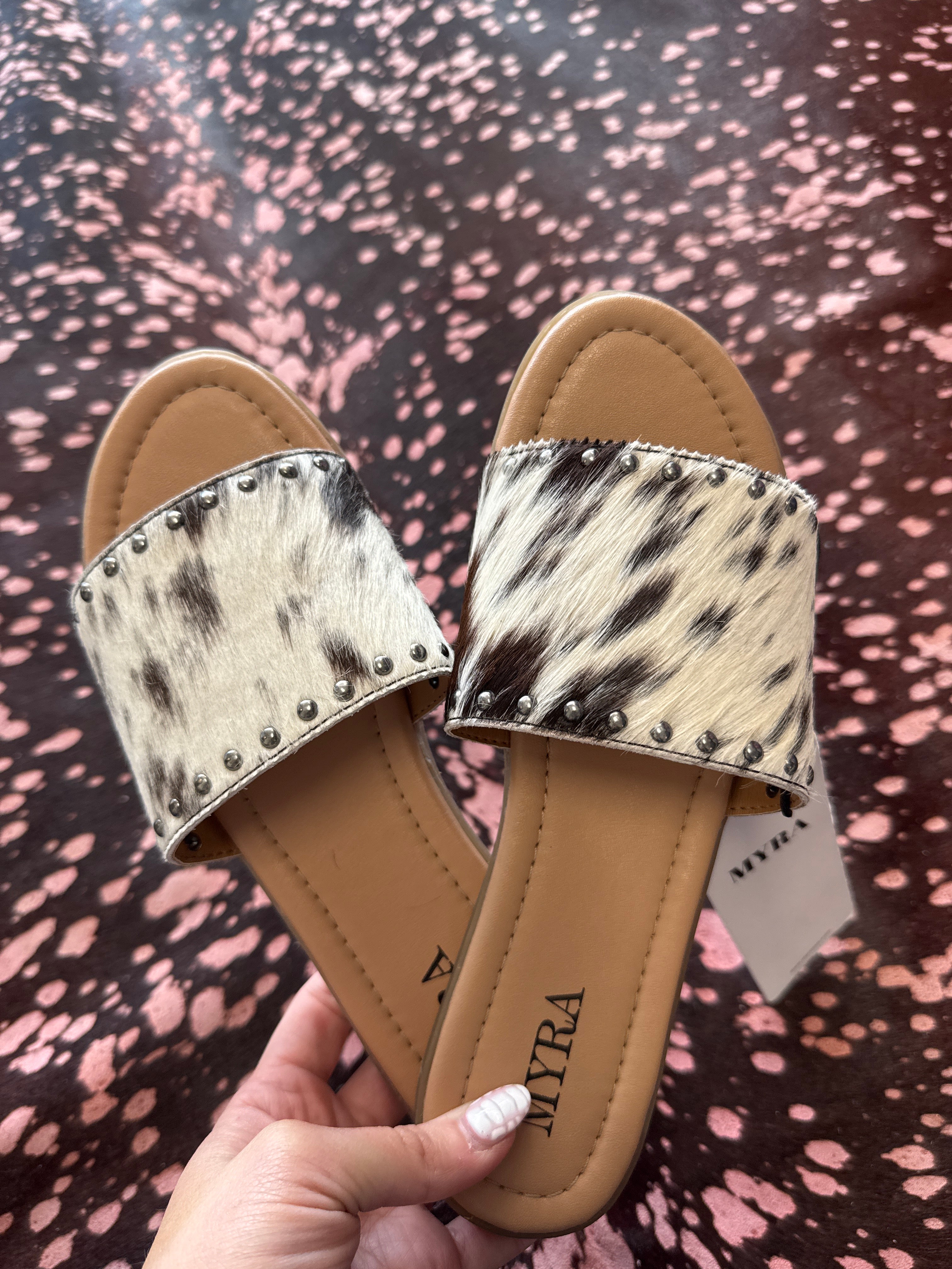 Myra Cowhide Sandals