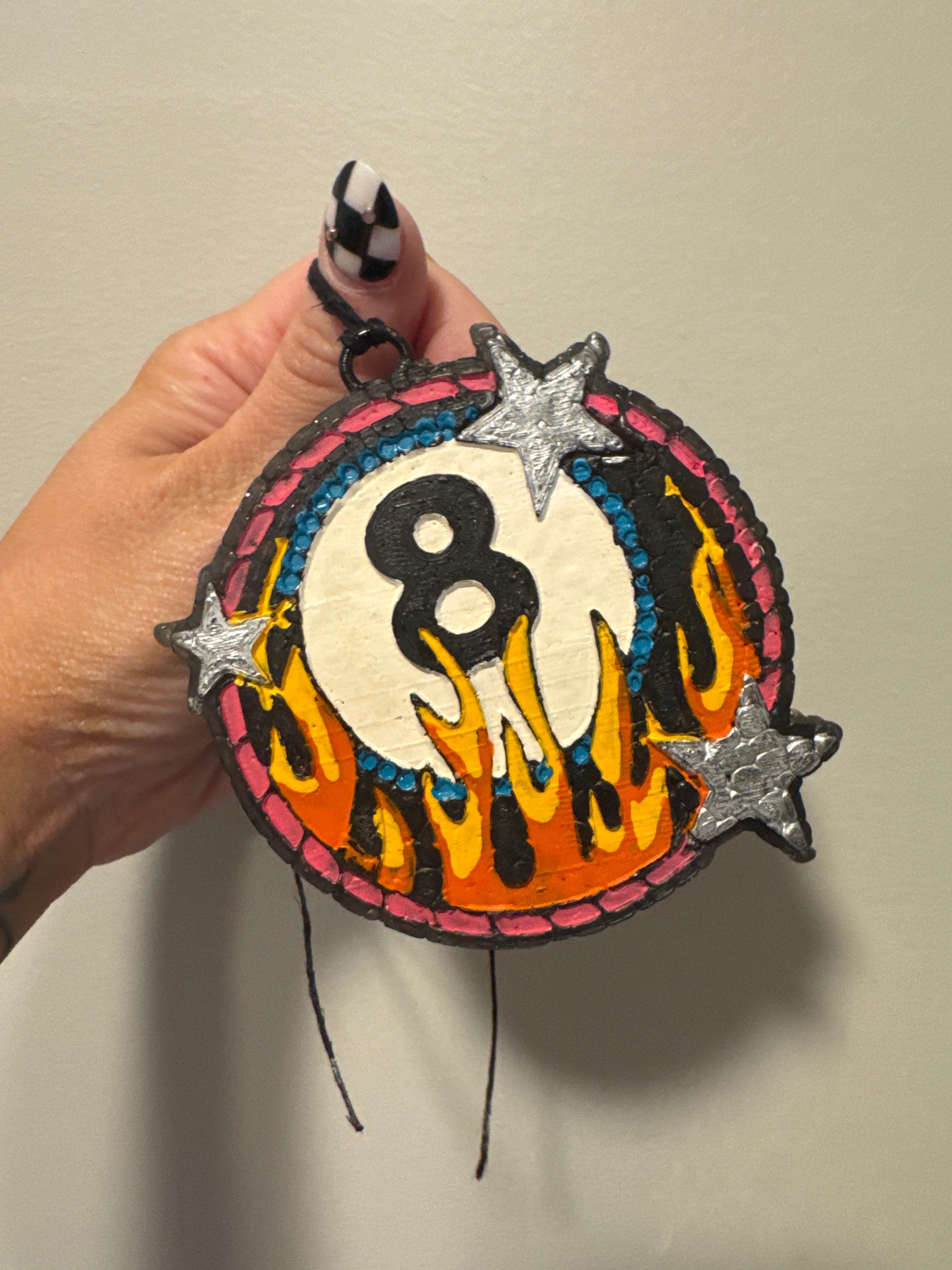 Flamin’ 8 Ball Freshie