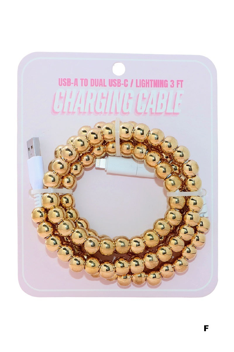 Beaded Charging Cables