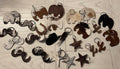 Misc Cowhide Key Charms (sent at random)