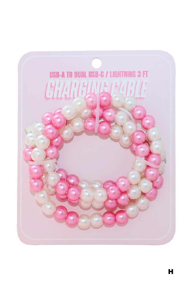 Beaded Charging Cables
