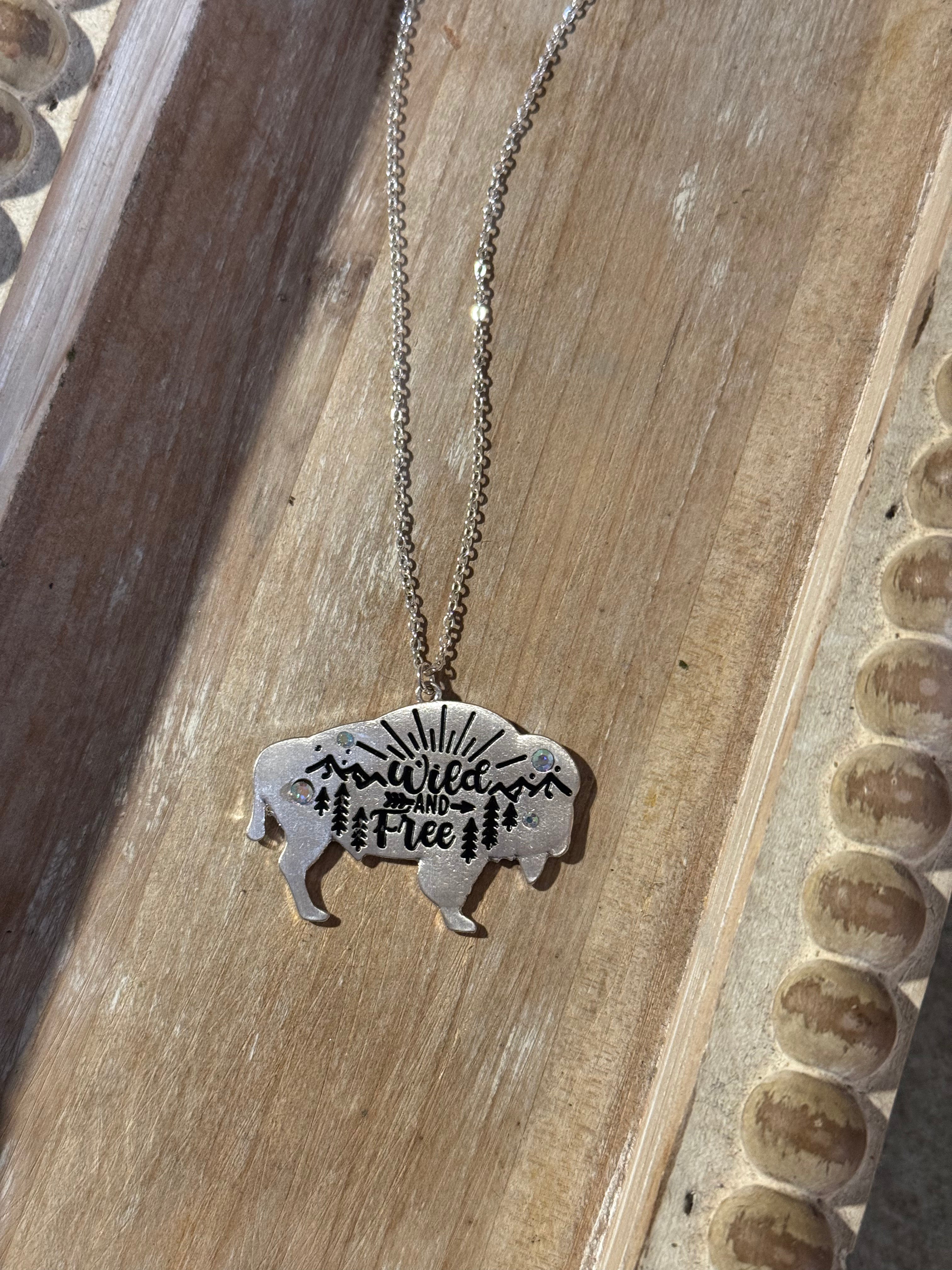 Wild & Free Buffalo Necklace